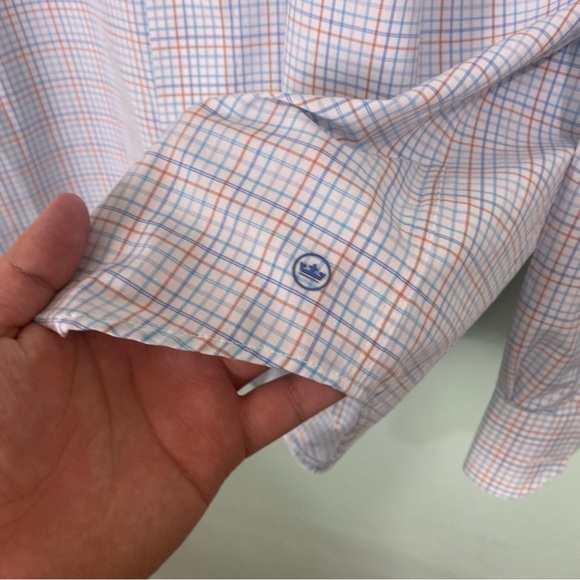 Peter Millar Crown Crafted Plaid Button Down‎ Shirt XL - Picture 3 of 6